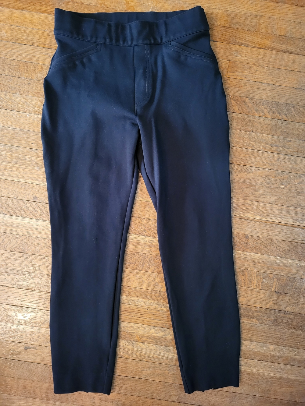SPANX Black High-Waist Ponte Leggings